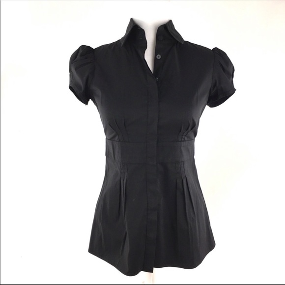 Diane Von Furstenberg Tops - Diane Von Furstenberg Courtney black blouse shirt